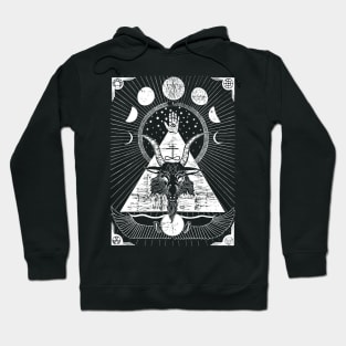 Baphomet on Black Hoodie